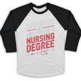 Nurse Graduation I Survived My Girlfriends Nursing Degree Baseball Raglan Shirt