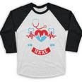 Nurse Live Love Heal Graduation Appreciation Valentines Day Baseball Raglan Shirt