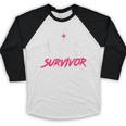 Nursing School Survivor Shirt Graduation Party Tee Baseball Raglan Shirt
