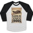 Be Patient With Me I'm From The 1900s Birthday Retirement Premium Tri-Blend Baseball Raglan Shirt Be Patient With Me I'm From The 1900s Birthday Retirement Premium Tri-Blend Baseball Raglan Shirt