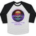 Be Patient With Me I'm From The 1900s Synthwave Baseball Raglan Shirt
