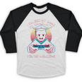 I Paused My Game To Graduate 2024 Gamer Graduation Baseball Raglan Shirt
