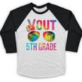 Peace Out 5th Grade Tie Dye Graduation Last Day Of School Baseball Raglan Shirt