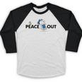 Peanuts Graduation Peace Out Snoopy Woodstock Baseball Raglan Shirt