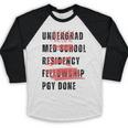 PGY Done Medical Training Residency Fellowship Graduation Baseball Raglan Shirt