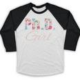 PhD Girl Doctorate Degree Graduation Women Her Psychology Baseball Raglan Shirt