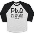 Phd Shirt Bs Doctorate Graduation Doctoral Baseball Raglan Shirt