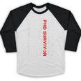 PhD Survivor Graduation American Flag Shirt Degree Tee Women Kids Men Baseball Raglan Shirt