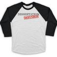 PhD Thesis Defense Graphic Doctoral Graduation Baseball Raglan Shirt