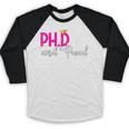 PhDiva Graduation Doctorate Student Graduate Baseball Raglan Shirt