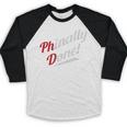 Phinally Done PhDShirt Graduation Baseball Raglan Shirt