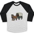 Please Be Patient I'm From The 1900s Amish Wagon & Vintage Premium Baseball Raglan Shirt