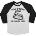 Please Be Patient With Me I'm From The 1900s Cassette Pencil Baseball Raglan Shirt