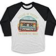 Please Be Patient With Me I'm From The 1900s Cassette Tape Baseball Raglan Shirt