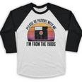 Please Be Patient With Me I'm From The 1900s Floppy Disk Baseball Raglan Shirt
