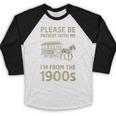 Please Be Patient With Me I'm From The 1900s Horse Carriage Baseball Raglan Shirt Please Be Patient With Me I'm From The 1900s Horse Carriage Baseball Raglan Shirt