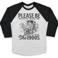 Please Be Patient I'm From The 1900s Horse Drawn Wagon Gifts Baseball Raglan Shirt