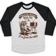 Please Be Patient With Me I'm From The 1900s Raccoon Vintage Baseball Raglan Shirt