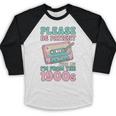 Please Be Patient With Me I'm From The 1900s Retro Cassette Baseball Raglan Shirt