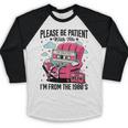 Please Be Patient I'm From The 1900s Retro Cassette Baseball Raglan Shirt