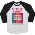Please Be Patient I'm From The 1900s Retro Cassette Tape Baseball Raglan Shirt