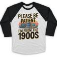Please Be Patient I'm From The 1900s Retro Computer Raglan Baseball Tee Baseball Raglan Shirt
