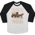 Please Be Patient With Me I'm From The 1900s Retro Humor Baseball Raglan Shirt