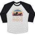 Please Be Patient With My I'm From The 1900s Retro Vintage Baseball Raglan Shirt