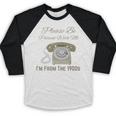 Please Be Patient With Me I'm From The 1900s Telephone Premium Baseball Raglan Shirt