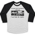 Please Be Patient With Me I'm From The 1900s Vintage Drowing Baseball Raglan Shirt