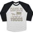 Please Be Patient I'm From The 1900s Vintage Over The Hill Premium Tri-Blend Baseball Raglan Shirt Please Be Patient I'm From The 1900s Vintage Over The Hill Premium Tri-Blend Baseball Raglan Shirt
