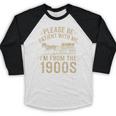 Please Be Patient With Me I'm From The 1900s Vintage Horse Baseball Raglan Shirt