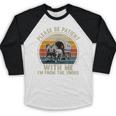 Please Be Patient With Me I'm From The 1900s Vintage Wagon Baseball Raglan Shirt