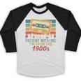 Please Be Patient-With Me I'm From The 1900s Retro Music Premium Baseball Raglan Shirt