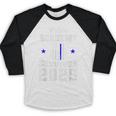 Police Academy Survivor 2025 Graduation Police School Baseball Raglan Shirt