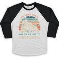 Pre-k Graduation To Kindergarten Retro Vintage Train Kids Baseball Raglan Shirt