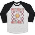 Preschool Graduation Graduate Cute Groovy Last Day Of Pre K Baseball Raglan Shirt