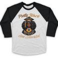 Pretty Educated African American Graduation Class 2024 Baseball Raglan Shirt