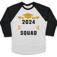 Prom Squad 2024 High School Graduation Party Premium Baseball Raglan Shirt