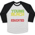 Proud African American Educated Graduation Baseball Raglan Shirt