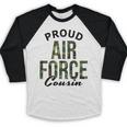 Proud Air Force Cousin Deployment Homecoming Graduation USAF Baseball Raglan Shirt