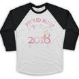 Proud Aunt Of a 2018 Graduate Auntie Graduation Baseball Raglan Shirt