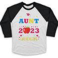 Proud Aunt Of 2023 Pre-K Graduate Senior Graduation Matching Baseball Raglan Shirt