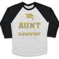Proud Aunt Of 5th Grade Graduate 2025 Elementary Graduation Baseball Raglan Shirt
