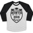 Proud Auntie Of a 2019 Grade Aunt Graduation Baseball Raglan Shirt
