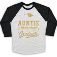 Proud Auntie Of a Class Of 2026 Graduate Senior Graduation Baseball Raglan Shirt