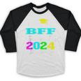 Proud Bff Of Kindergarten Graduate 2024 Graduation Bff Baseball Raglan Shirt