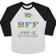 Proud Bff Of PreK School Graduate 2024 Graduation Bff Premium Baseball Raglan Shirt