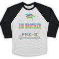 Proud Big Brother Of PreK School Graduate 2024 Graduation Premium Baseball Raglan Shirt