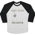 Proud Coast Guard Grandpa US Coast Guard Graduation Grandpa Baseball Raglan Shirt